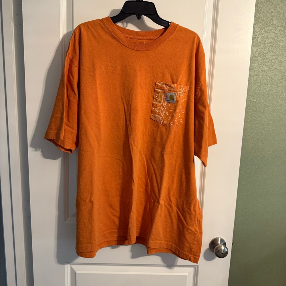 Carhartt Men's Vibrant Orange Short Sleeve Tee